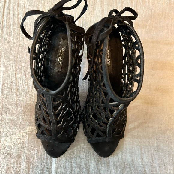 Zara Caged Heels Sz 7 1/2 - Picture 11 of 14